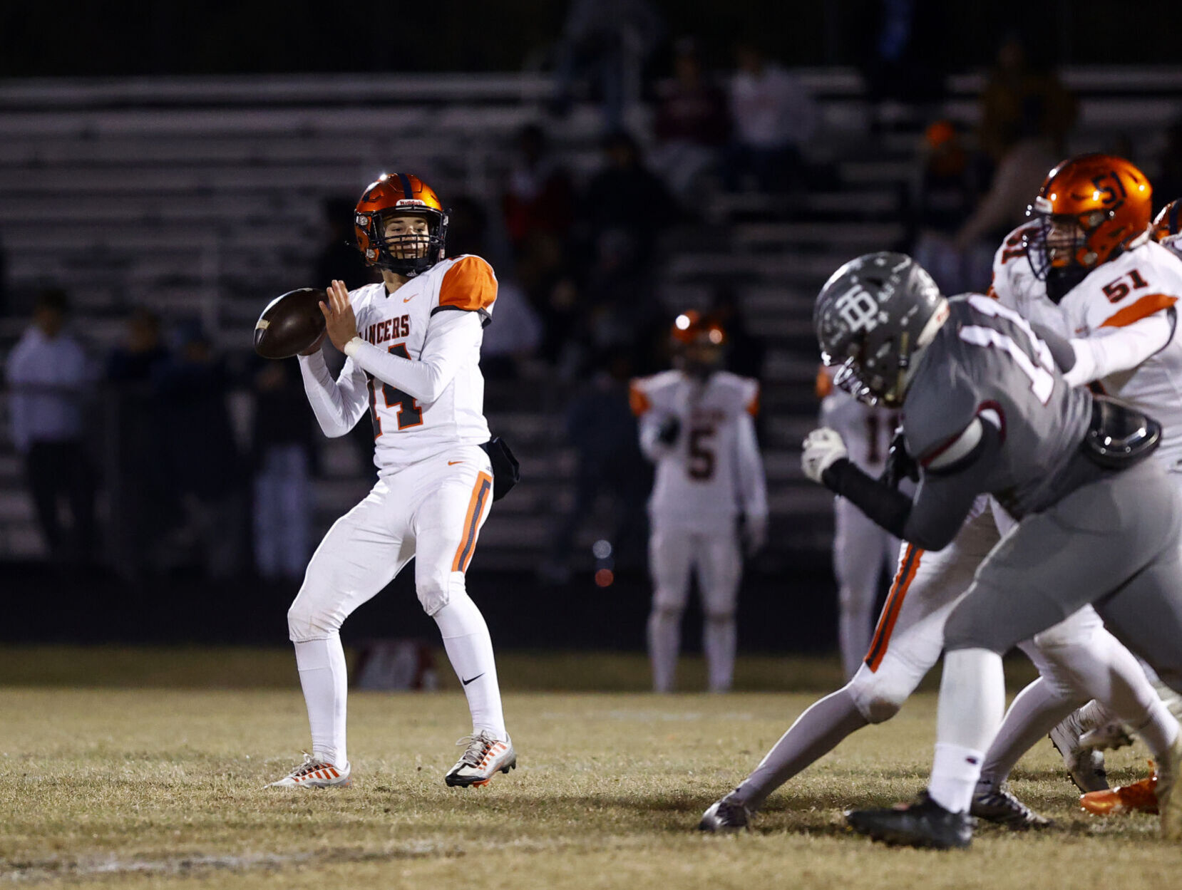 Thomas Dale-Manchester football game in Region 6A semifinals